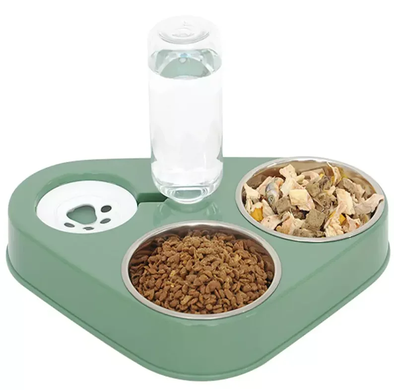 3 in 1 Pet Feeder Drinking Automatic Refilling Non Wet Mouth 500 ml