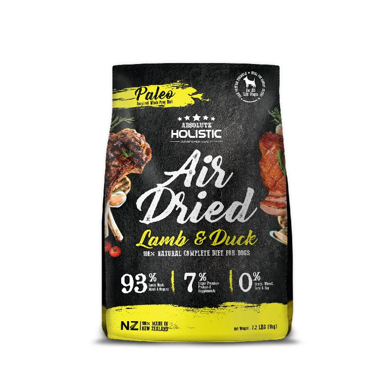 Absolute Holistic Air Dried Dog Food Lamb & Duck 1kg