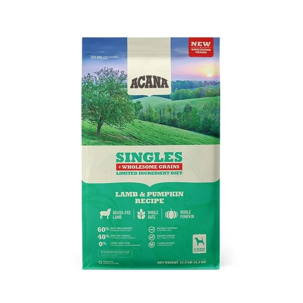 ACANA Singles + Wholesome Grains Limited Ingredient Diet Lamb & Pumpkin Recipe Dry Dog Food