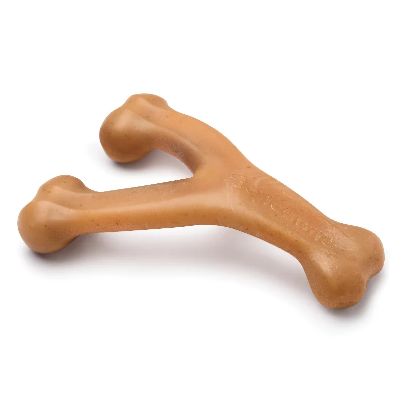 Benebone Wishbone Durable Dog Chew Toy, Real Chicken