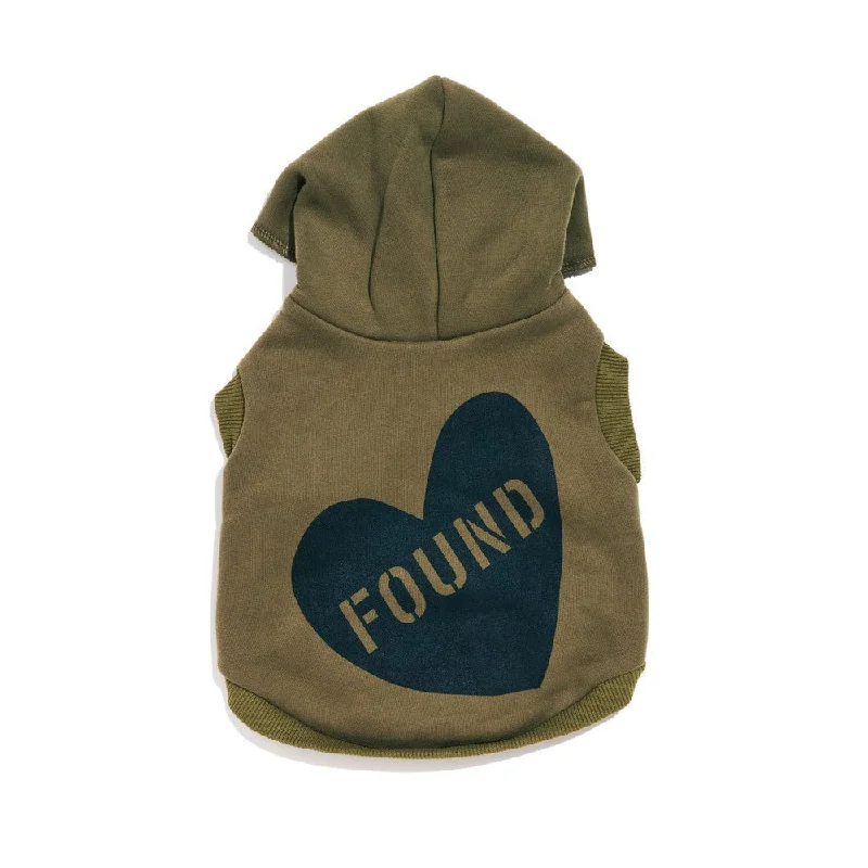 Big Full Heart Animal Hoodie, Olive + Lake