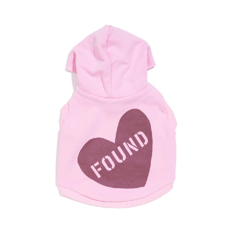 Big Full Heart Animal Hoodie, Pink + Mauve