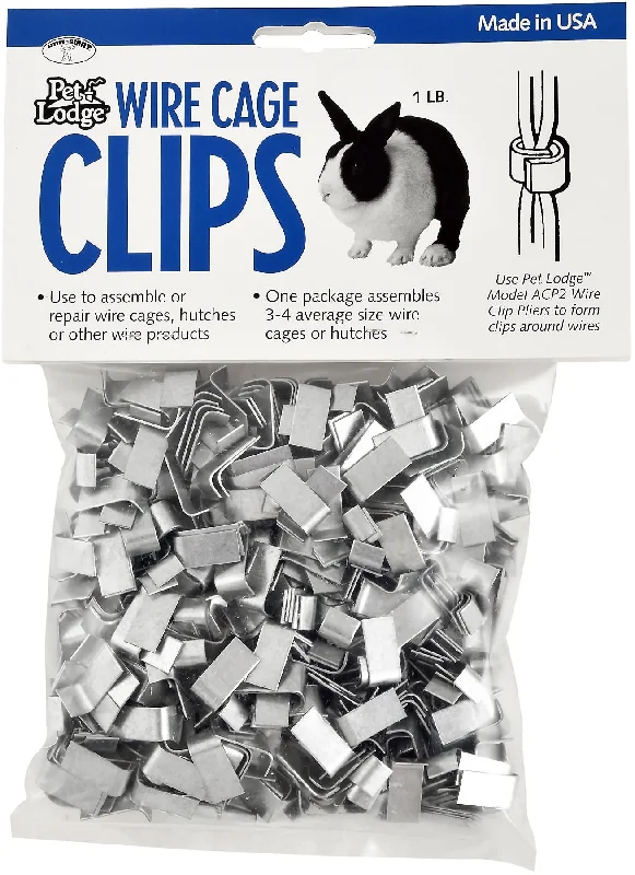 Cage Clips (J Clips), 1 lb pkg