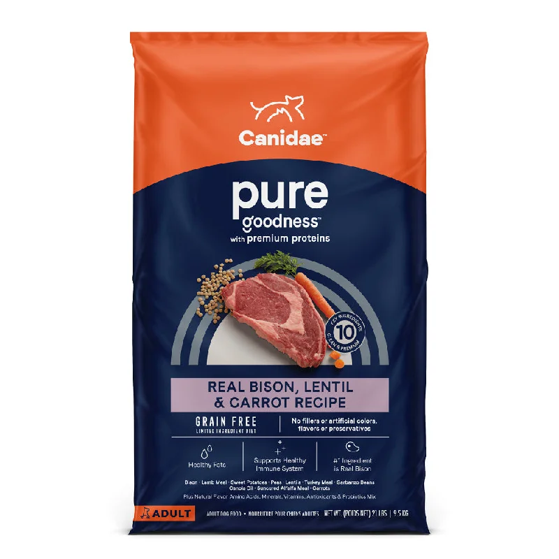 Canidae Grain Free PURE Bison, Lentil & Carrot Recipe Dry Dog Food