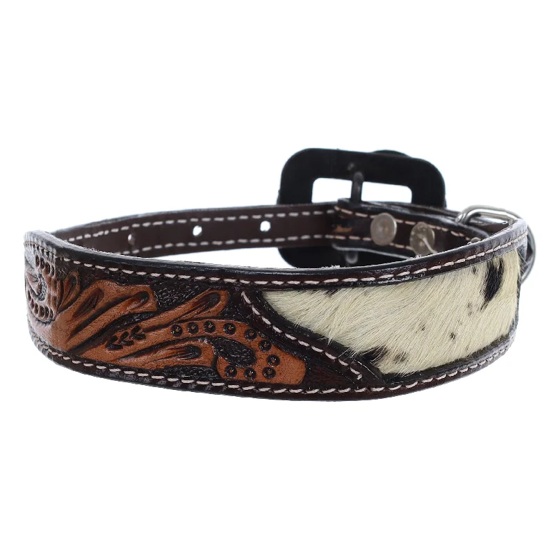 Cowhide and Tool Leather Dog Collar