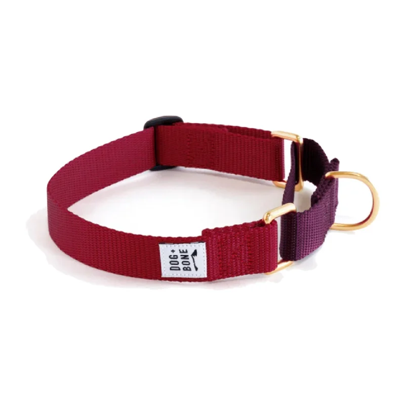 Dog+Bone Martingale Collar Merlot & Purple