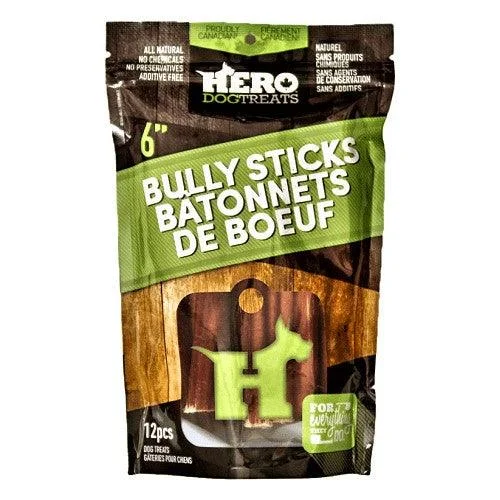 Dog Chewing Treat - Bully Stick - 6“ x 12 pcs bag