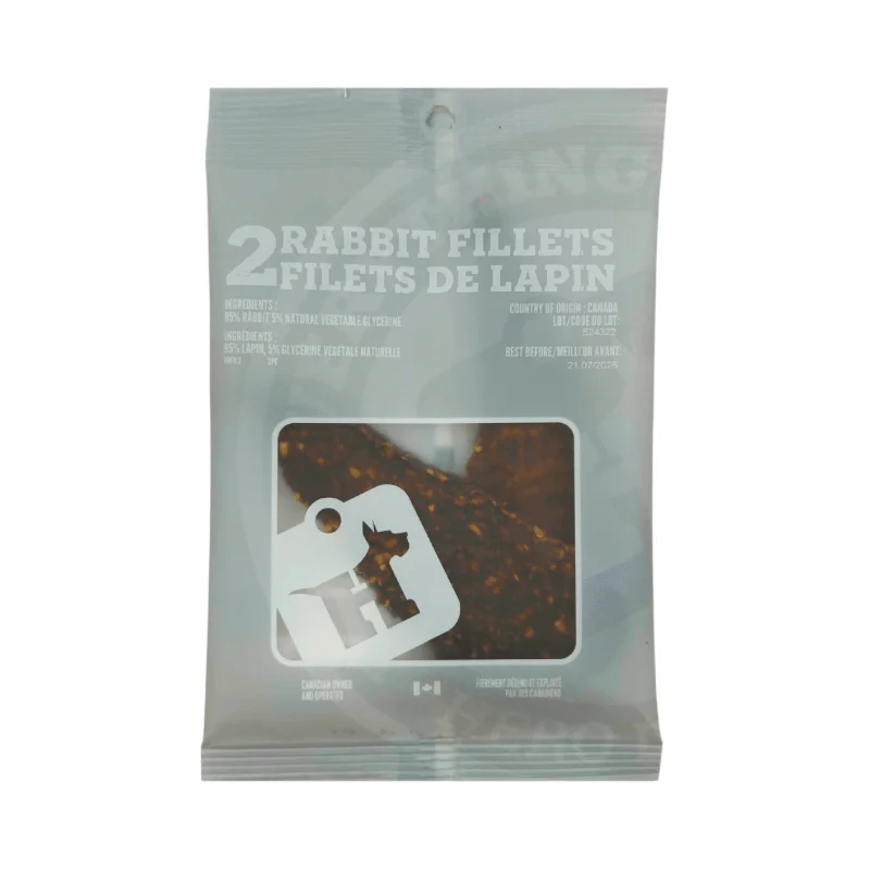 Dog Chewing Treat - Rabbit Fillets - 2 pcs