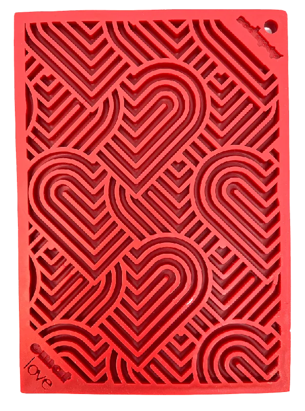 Heart Design Valentine Enrichment Lick Mat: Small