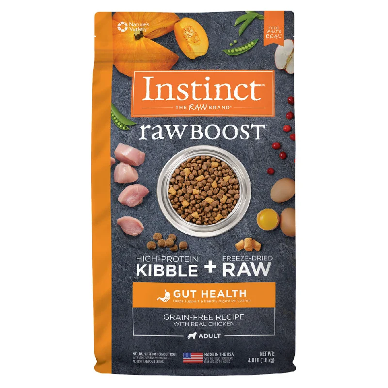 Instinct Raw Boost Grain Free Gut Health Recipe with Real Chicken Dry Dog Food