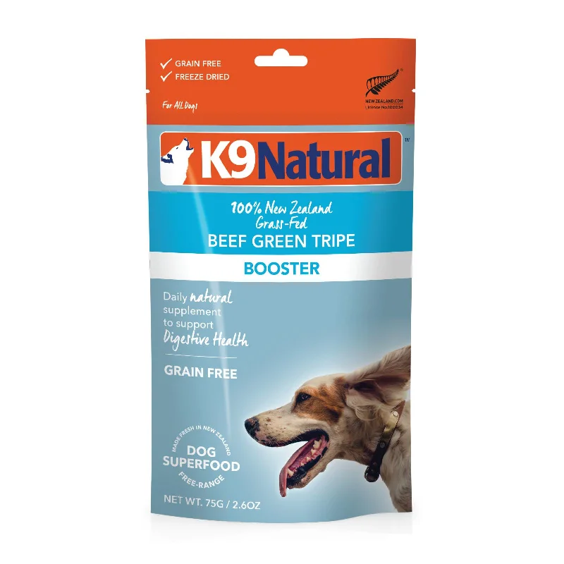 K9 Natural Beef Green Tripe Freeze Dried Dog Food Booster 75g