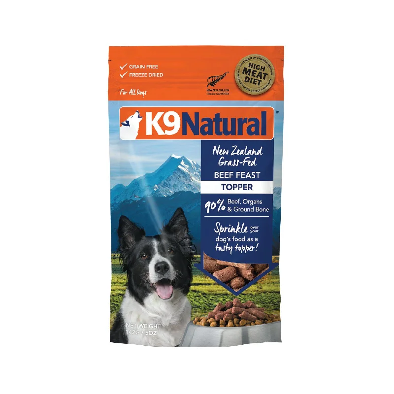 K9 Natural Beef Feast Freeze Dried Dog Food Topper 142g