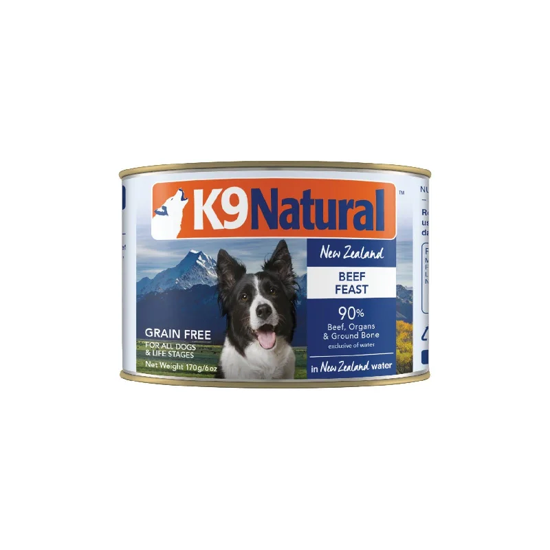 K9 Natural Beef Feast Wet Dog Food 170g x 12