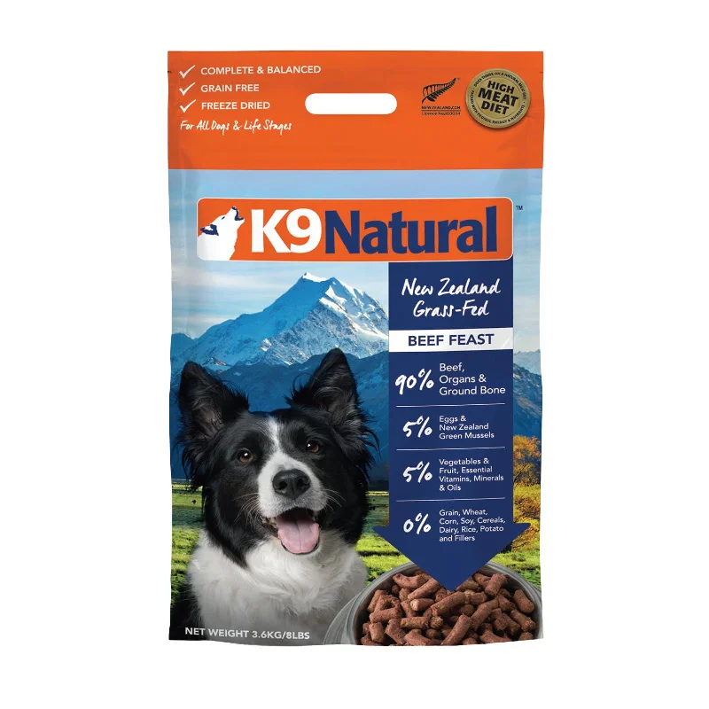 K9 Natural Beef Feast Freeze Dried Dog Food 3.6kg