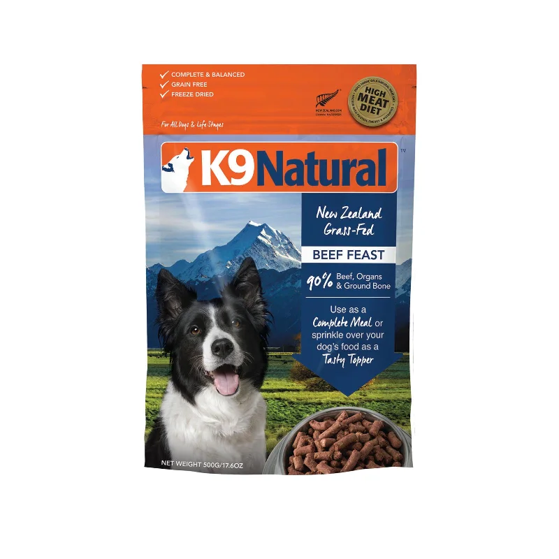 K9 Natural Beef Feast Freeze Dried Dog Food 500g