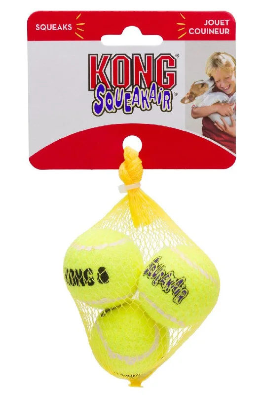 Kong SqueakAir Tennis Ball Dog Toys, 3 Pack