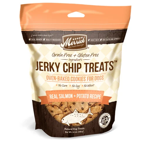 Merrick Jerky Chip Treats Salmon+Potato Recipe