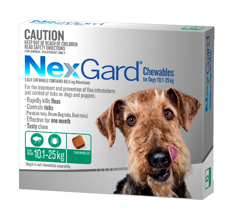 NexGard Chewables Dog - 10.1-25kg (6pk)