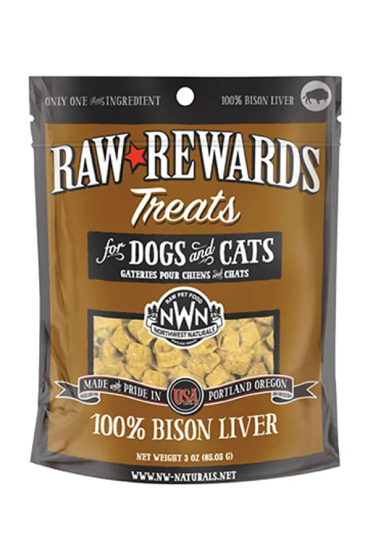 Northwest Naturals Bison Liver Freeze Dried Treats for Dogs and Cats