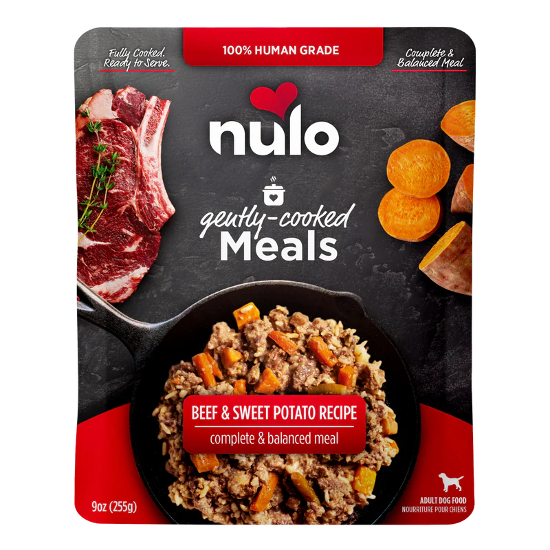 Nulo Gently-Cooked Meals BEEF & SWEET POTATO Dog Food Pouches