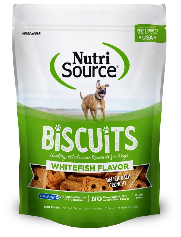 Nutrisource Grain Free Whitefish Biscuit Dog Treats