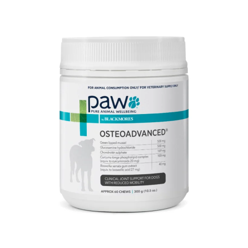 PAW By Blackmores Dog Supplement Osteoadvanced Chews 300g