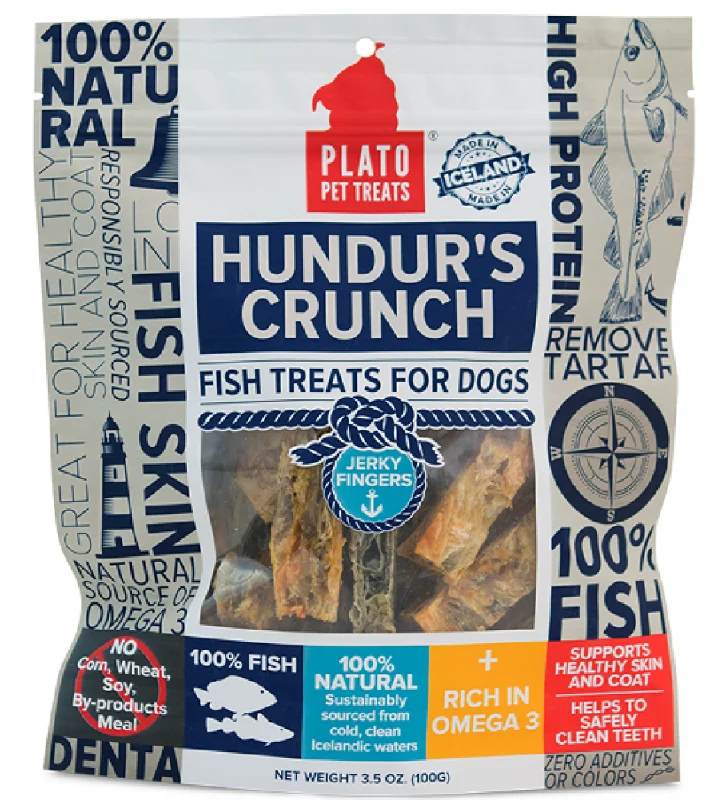 Plato Hundur's Grain Free Crunch Jerky Fingers Dog Treats