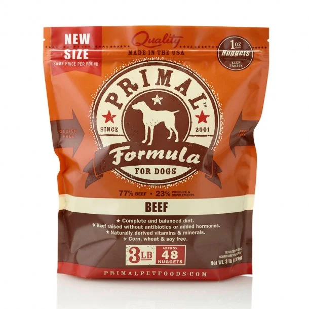 Primal Frozen Raw Beef Dog Food