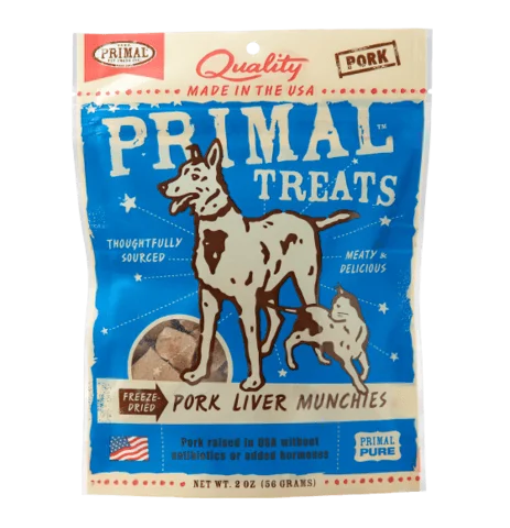 Pork Liver Munchies Freeze-Dried Dog & Cat Treats, 2oz