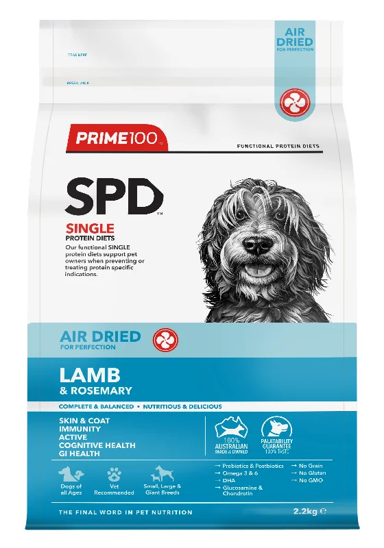 Prime100 Air Dried Dog Food Lamb & Rosemary