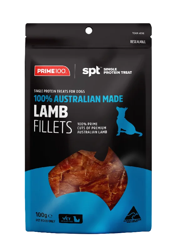 Prime100 SPT Dog Treat Lamb Fillets 100g