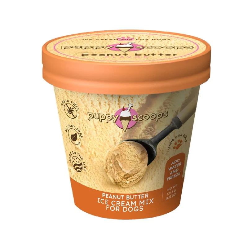 Puppy Scoops Ice Cream Mix Peanut Butter Pint 4.65oz