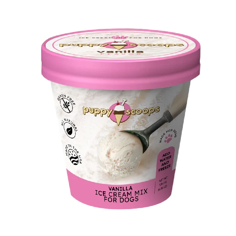 Puppy Scoops Ice Cream Mix Vanilla Pint 4.65oz