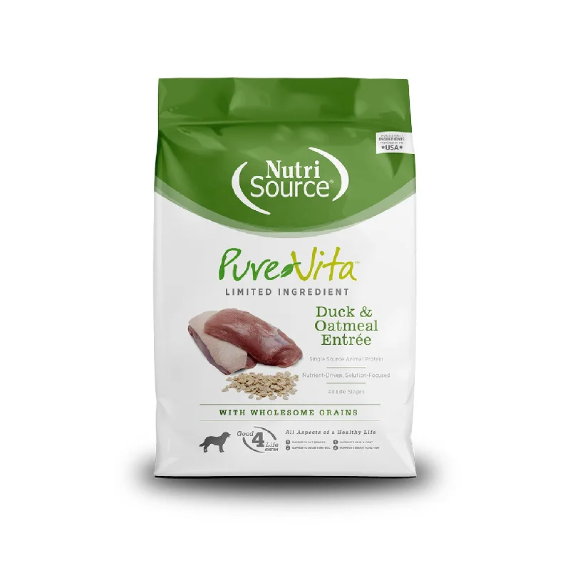 PureVita Duck & Oatmeal Entree Grain Inclusive Dog Food