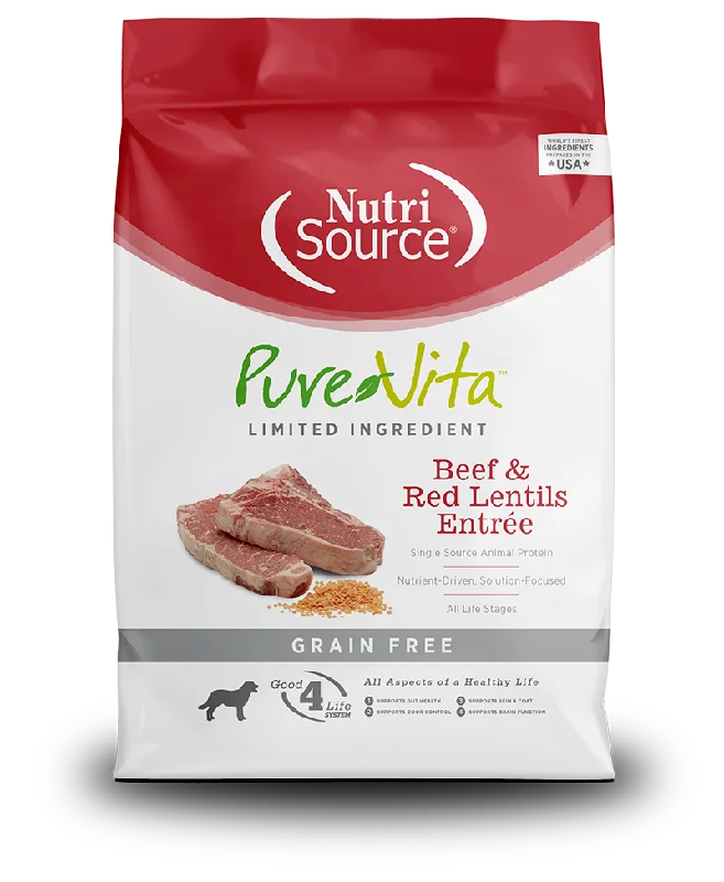 PureVita Grain Free Beef and Red Lentils Dry Dog Food