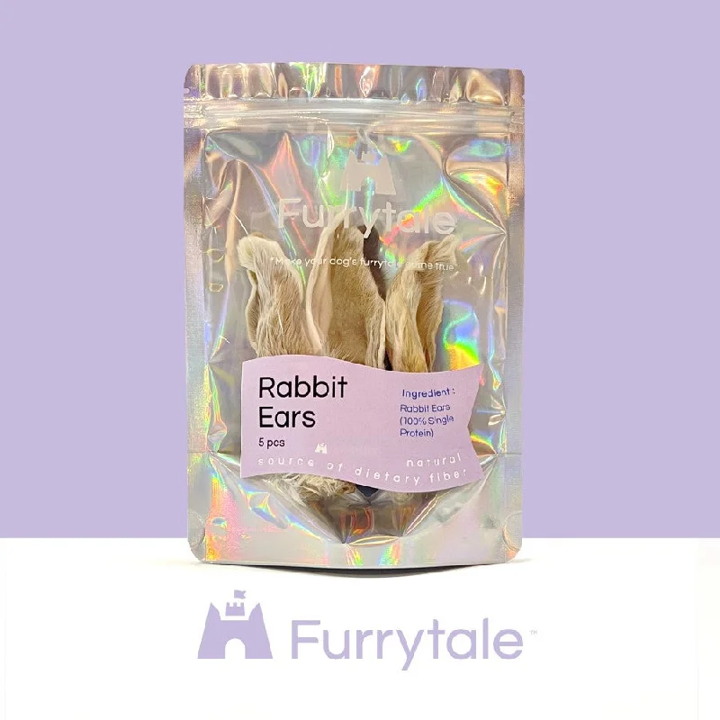 Rabbit Ears With Fur Freeze-Dried Raw Dogs Treats