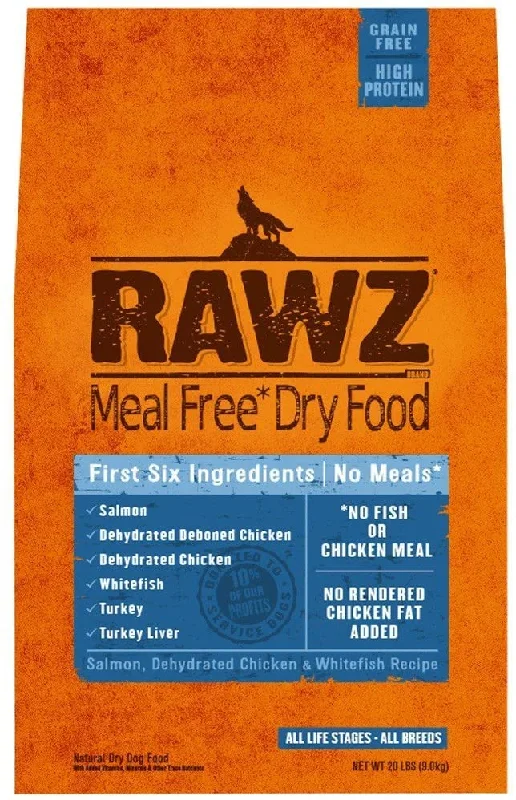 RAWZ Meal Free Dry Dog Food Salmon, Dehydrated Chicken and Whitefish