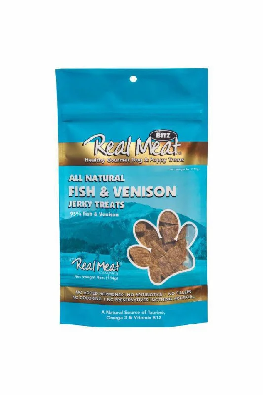 Real Meat Fish and Venison Bitz Jerky Treats