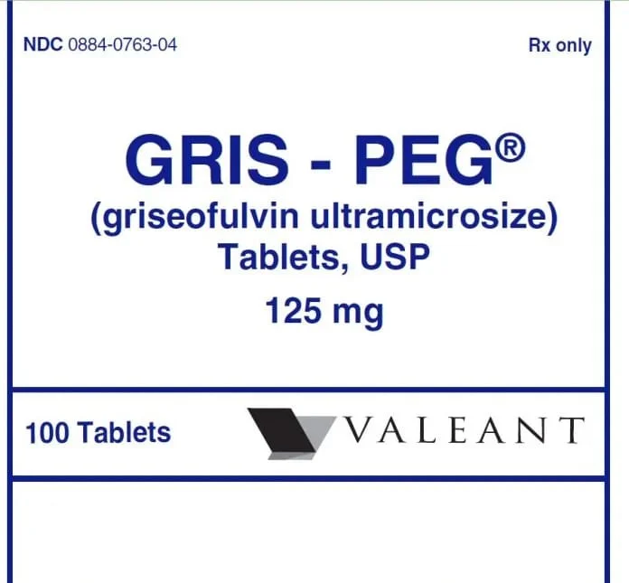 Rx Gris-PEG Tabs, 125 mg x 100 ct