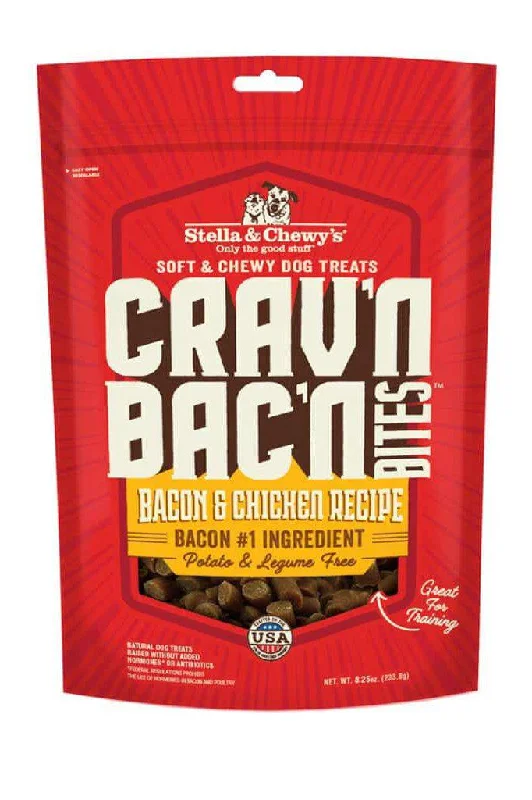 Stella and Chewys Crav'n Bac'n Bites Bacon & Chicken Dog Treats