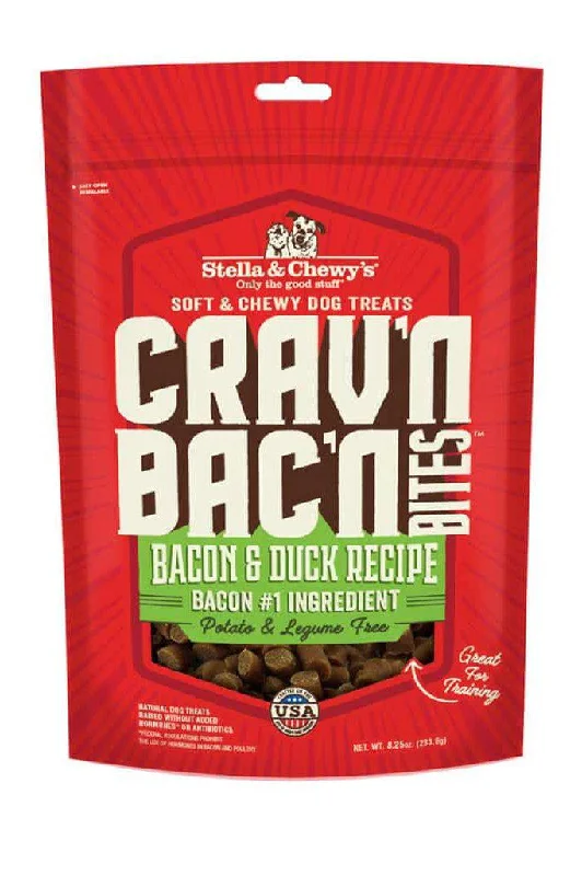 Stella and Chewys Crav'n Bac'n Bites Bacon & Duck Dog Treats