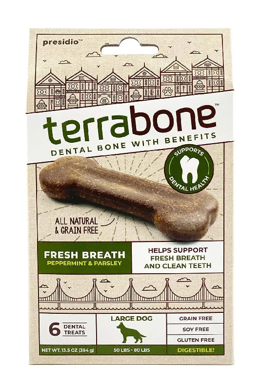 Terrabone Fresh Breath Dental Chews, Large