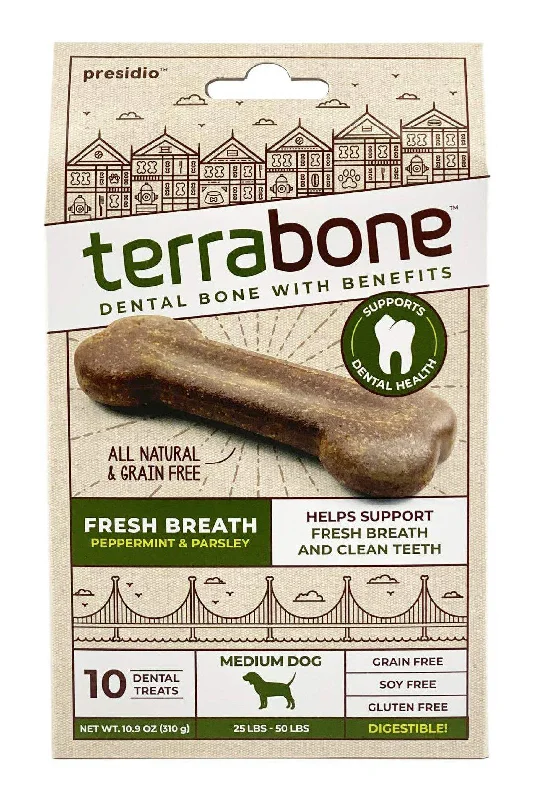 Terrabone Fresh Breath Dental Chews, Medium