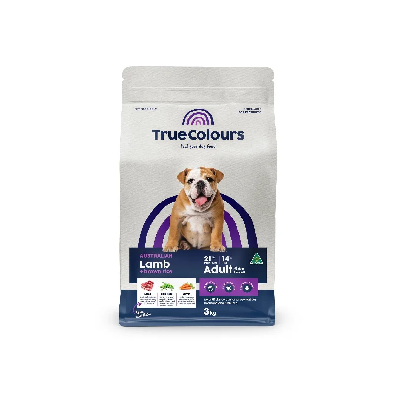 True Colours Adult Lamb & Brown Rice Dry Dog Food