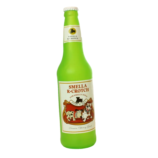 Tuffy Silly Squeakers SmellaRCrotch Beer Bottle Dog Toy