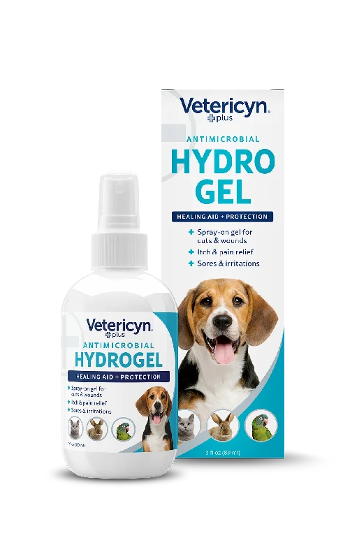 Vetericyn Plus Antimicrobial Dog & Cat Wound Care Hydrogel Spray, 3-ounce