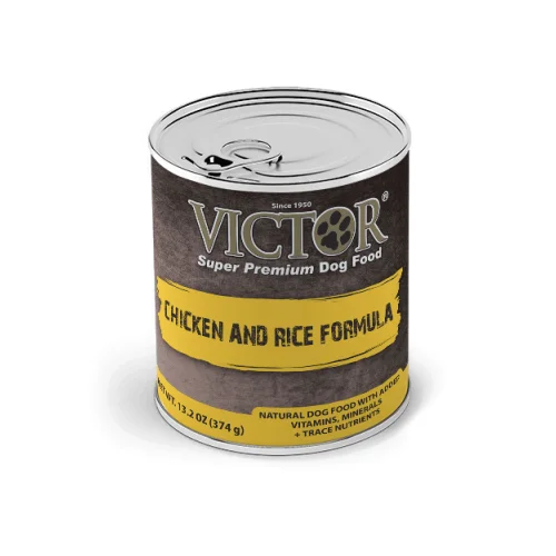 Victor Chicken and Rice Pate Canned Dog Food