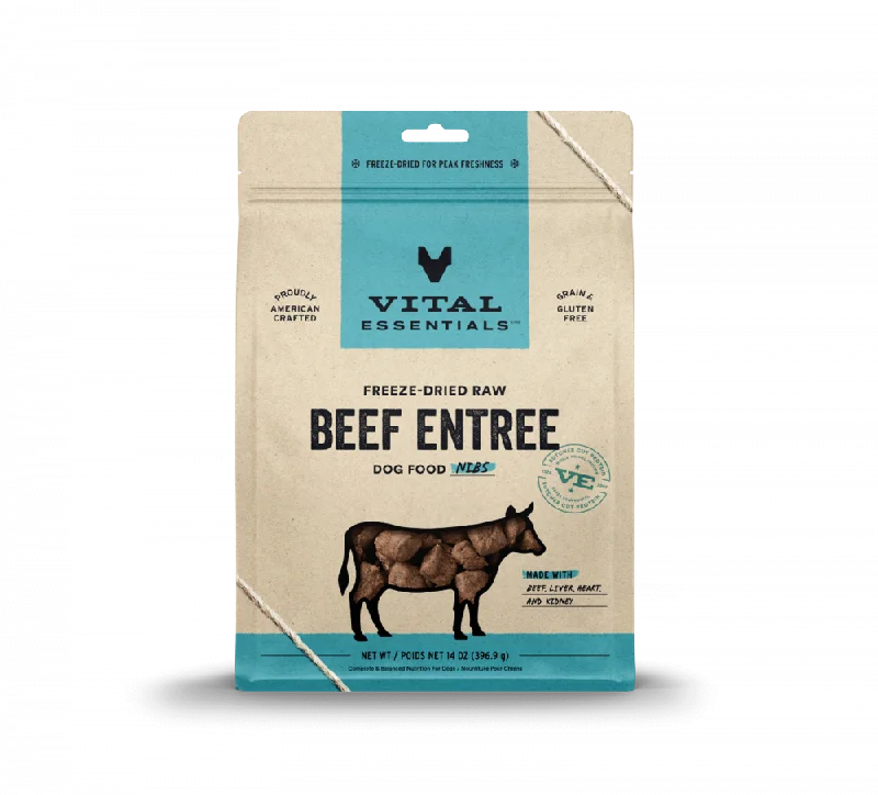 Vital Essentials Beef Nibblets Freeze Dried Dog Food