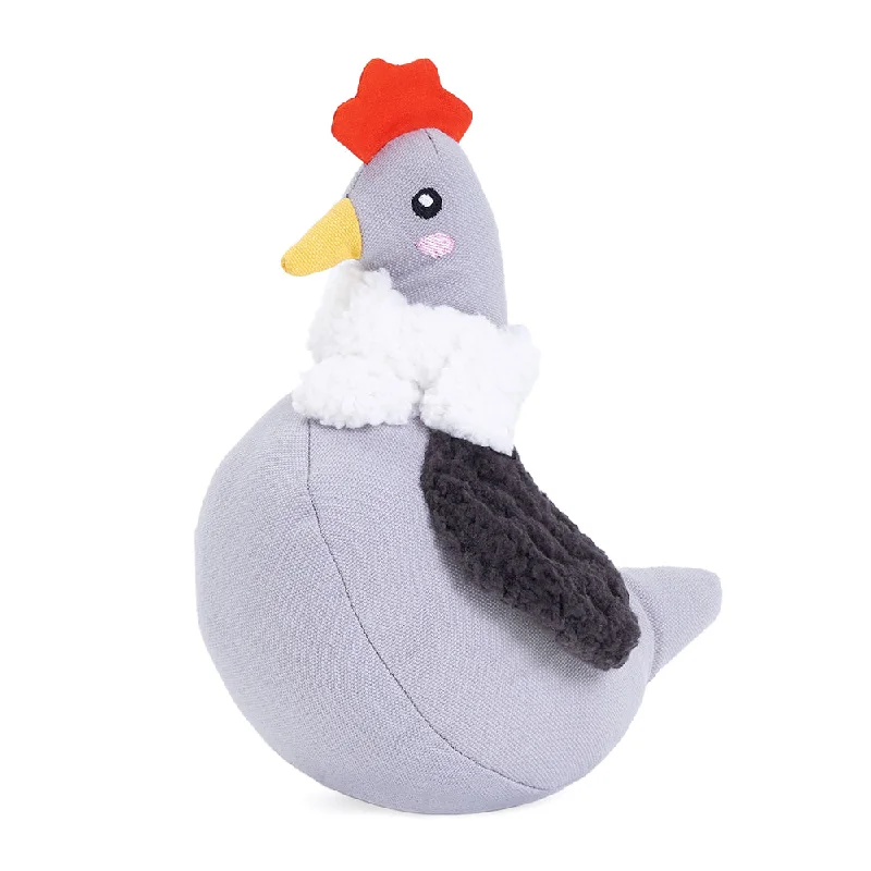 ZippyPaws ecoZippy Cotton Cuddler Plush Dog Toy, Chicken