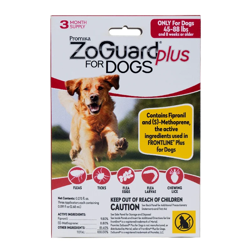 ZoGuard Plus for Dogs 45-88lb 3 Pack